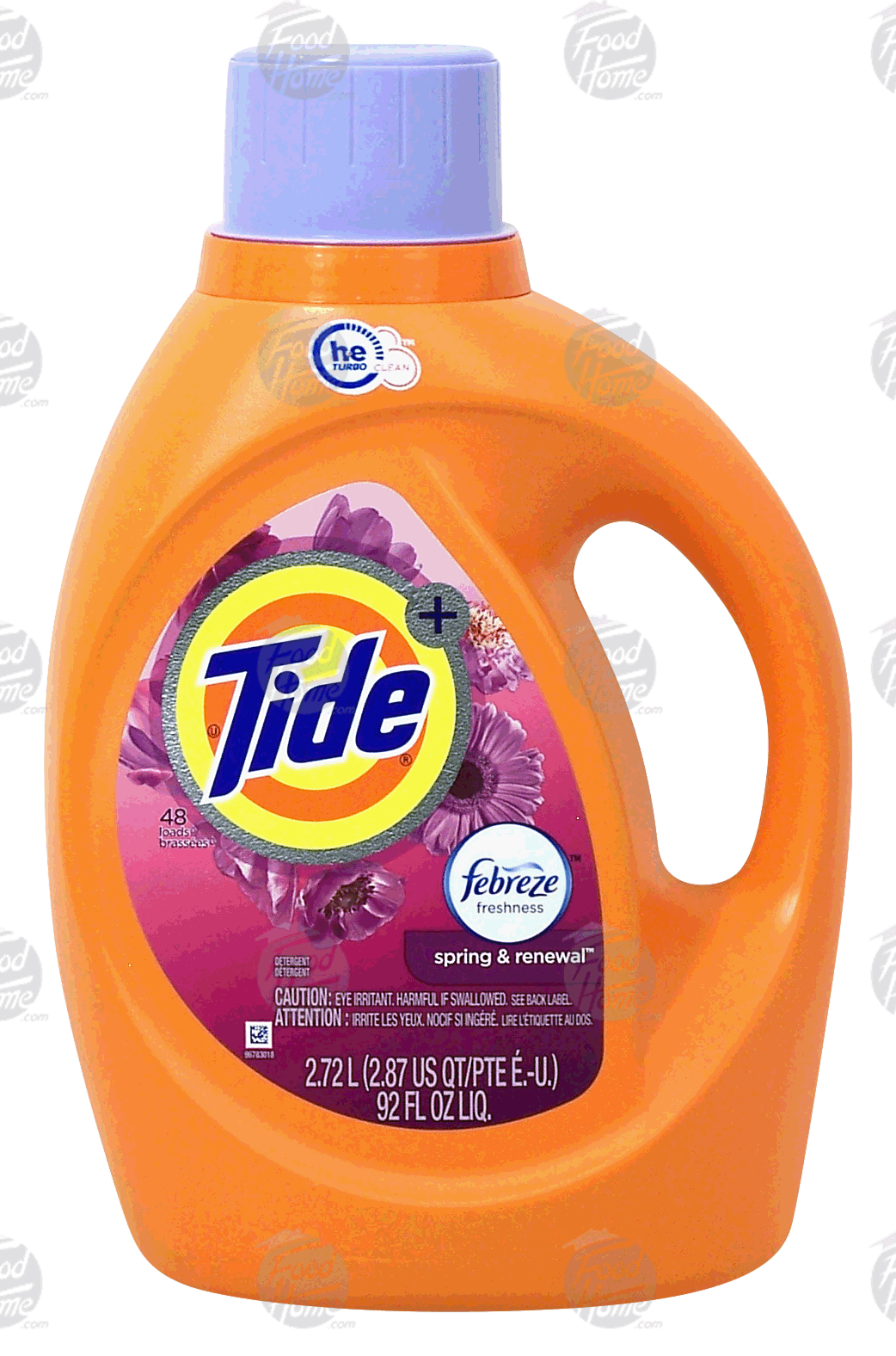 Tide  detergent plus febreze freshness, high efficiency, spring & renewal scent, 48 loads Full-Size Picture